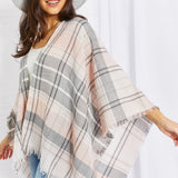 Leto Punch of Plaid Lightweight Poncho - Opulent EmpireLeto Punch of Plaid Lightweight PonchoOpulent EmpireClothing