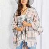 Leto Punch of Plaid Lightweight Poncho - Opulent EmpireLeto Punch of Plaid Lightweight PonchoOpulent EmpireClothing