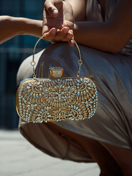 Luxurious Flower Clutch Bag - Opulent Empire