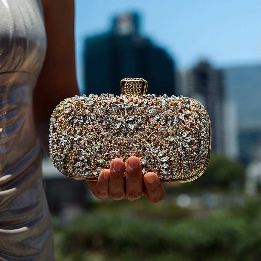 Luxurious Flower Clutch Bag - Opulent Empire