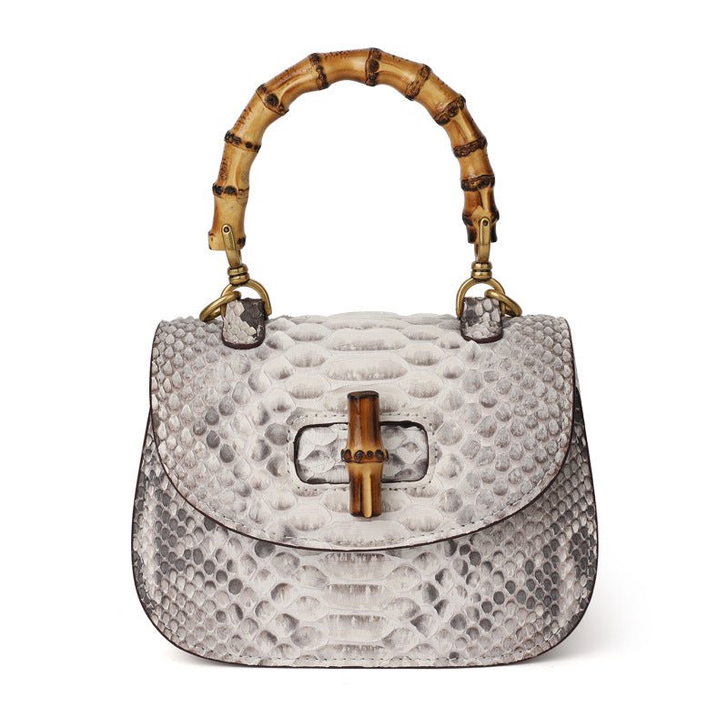 Light luxury python leather women's handmade bag - Opulent EmpireLight luxury python leather women's handmade bagOpulent EmpireLadies Bag