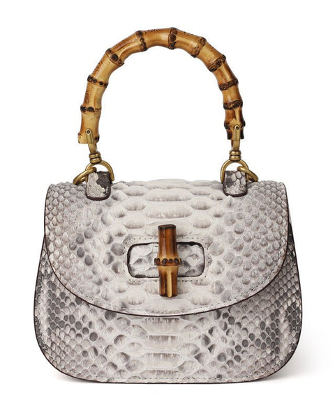 Light luxury python leather women's handmade bag - Opulent Empire