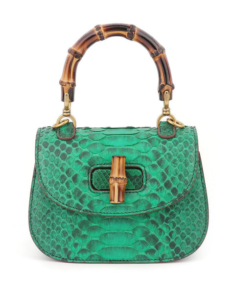 Light luxury python leather women's handmade bag - Opulent Empire