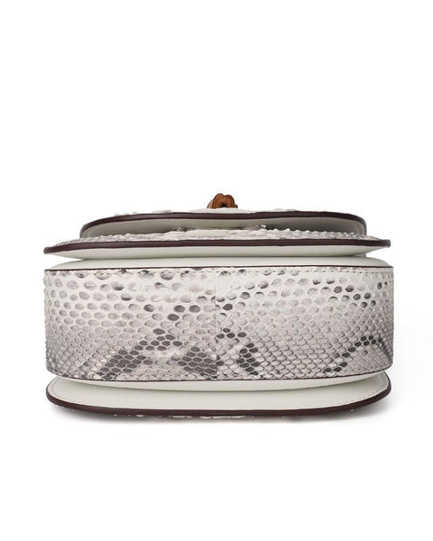 Light luxury python leather women's handmade bag