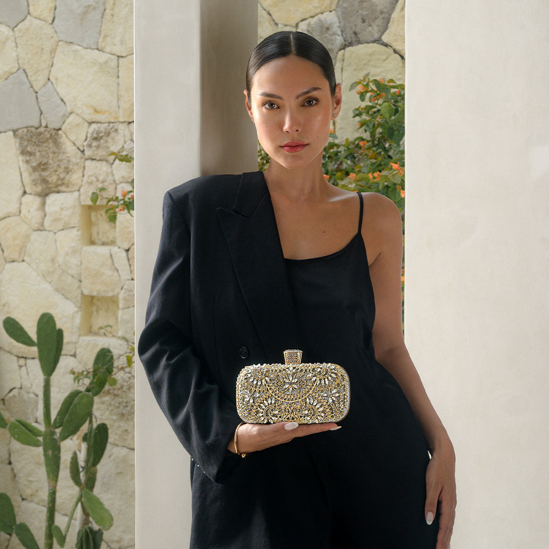 Monroe Montclair — Luxurious Flower Clutch Bag, alternate view 8