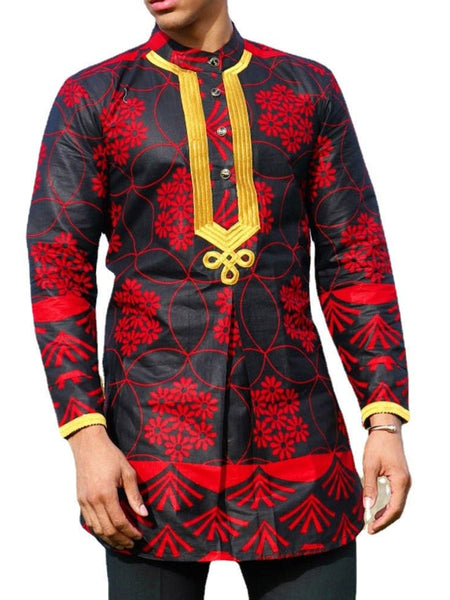 Maasai Majesty™| African Cardigan Shirt - Opulent EmpireMaasai Majesty™| African Cardigan ShirtOpulent EmpireAfrican Men Attire