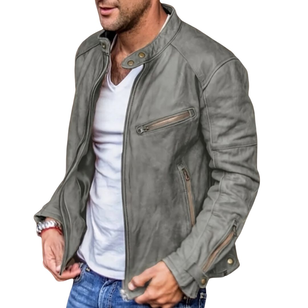 Markus™ | Herren Leder Motorrad Jacke - Opulent EmpireMarkus™ | Herren Leder Motorrad JackeOpulent Empire