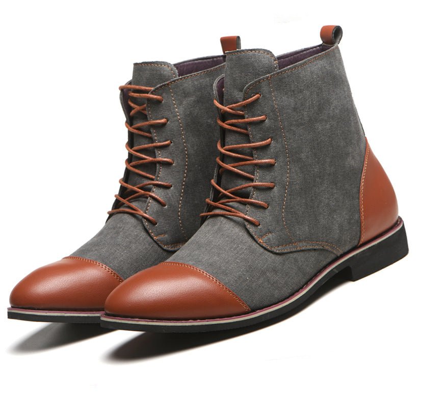 Men's Boots Plus Size New Canvas Martin Boots - Opulent EmpireMen's Boots Plus Size New Canvas Martin BootsOpulent EmpireMen shoes