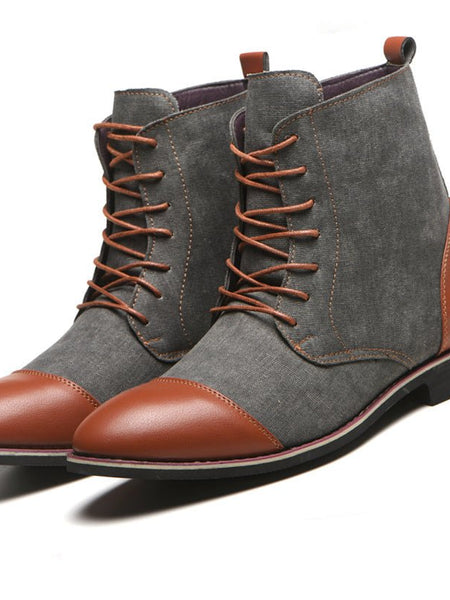 Men's Boots Plus Size New Canvas Martin Boots - Opulent EmpireMen's Boots Plus Size New Canvas Martin BootsOpulent EmpireMen shoes