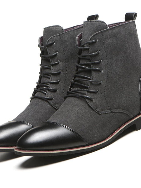 Men's Boots Plus Size New Canvas Martin Boots - Opulent EmpireMen's Boots Plus Size New Canvas Martin BootsOpulent EmpireMen shoes