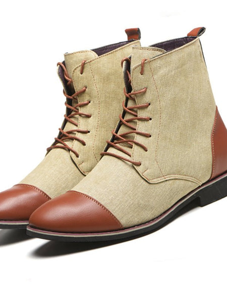 Men's Boots Plus Size New Canvas Martin Boots - Opulent EmpireMen's Boots Plus Size New Canvas Martin BootsOpulent EmpireMen shoes