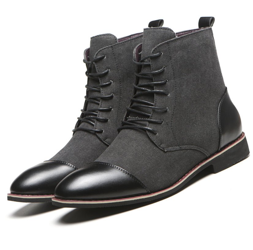 Men's Boots Plus Size New Canvas Martin Boots - Opulent EmpireMen's Boots Plus Size New Canvas Martin BootsOpulent EmpireMen shoes