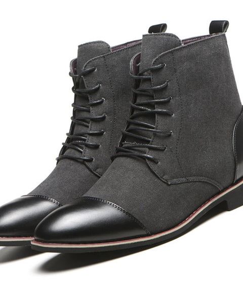 Men's Boots Plus Size New Canvas Martin Boots - Opulent EmpireMen's Boots Plus Size New Canvas Martin BootsOpulent EmpireMen shoes