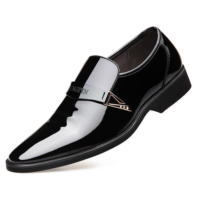 Men's Business Pointed Toe Breathable Patent Leather Shoes - Opulent EmpireMen's Business Pointed Toe Breathable Patent Leather ShoesOpulent Empire0