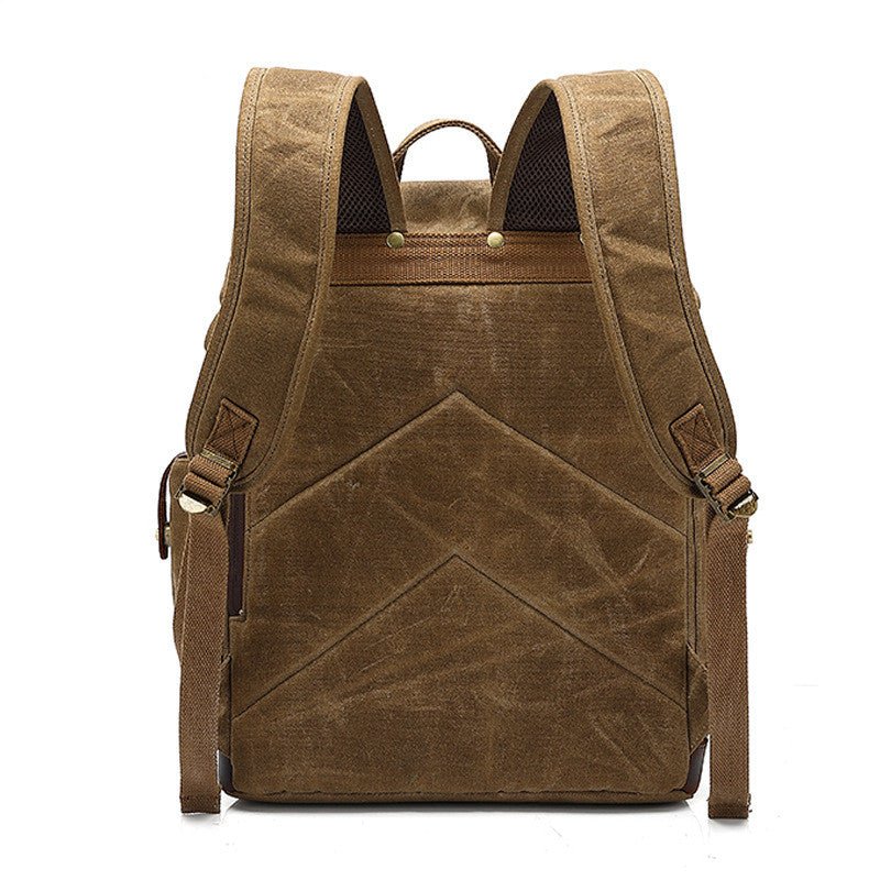 Men's Canvas Backpack Oil Wax Waterproof Computer Bag - Opulent EmpireMen's Canvas Backpack Oil Wax Waterproof Computer BagOpulent EmpireMen Backpack