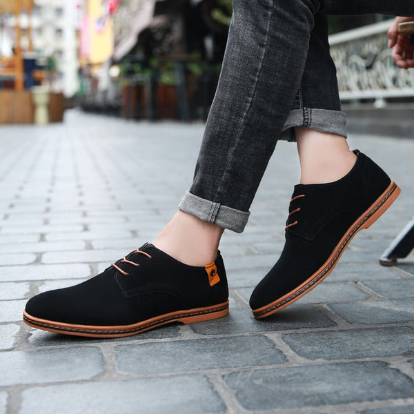 Men's Casual Leather Shoes With Cow Tendon Bottom - Opulent EmpireMen's Casual Leather Shoes With Cow Tendon BottomOpulent Empire0