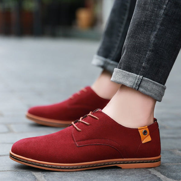 Men's Casual Leather Shoes With Cow Tendon Bottom - Opulent EmpireMen's Casual Leather Shoes With Cow Tendon BottomOpulent Empire0