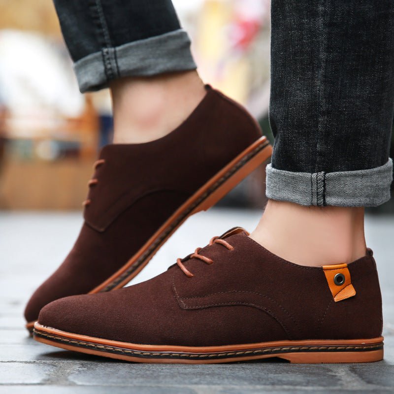 Men's Casual Leather Shoes With Cow Tendon Bottom - Opulent EmpireMen's Casual Leather Shoes With Cow Tendon BottomOpulent Empire0