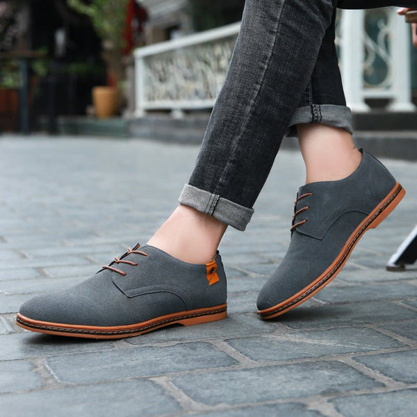 Men's Casual Leather Shoes With Cow Tendon Bottom - Opulent EmpireMen's Casual Leather Shoes With Cow Tendon BottomOpulent Empire0