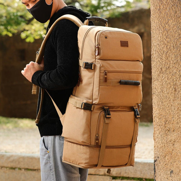 Men's Fashion Casual Oversized Canvas Backpack - Opulent EmpireMen's Fashion Casual Oversized Canvas BackpackOpulent EmpireMen Backpack