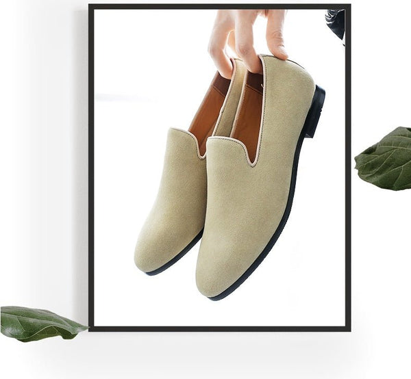 Men'S Pedal Peas Shoes Lazy Set Feet Suede Nubuck Leather Loafers Hair Stylist Shoes - Opulent EmpireMen'S Pedal Peas Shoes Lazy Set Feet Suede Nubuck Leather Loafers Hair Stylist ShoesOpulent Empire0