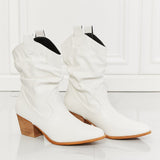 MMShoes Better in Texas Scrunch Cowboy Boots in White - Opulent EmpireMMShoes Better in Texas Scrunch Cowboy Boots in WhiteOpulent Empire