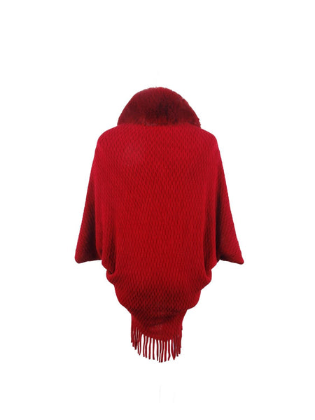 Open Front Fringe Hem Poncho - Opulent EmpireOpen Front Fringe Hem PonchoOpulent EmpireClothing