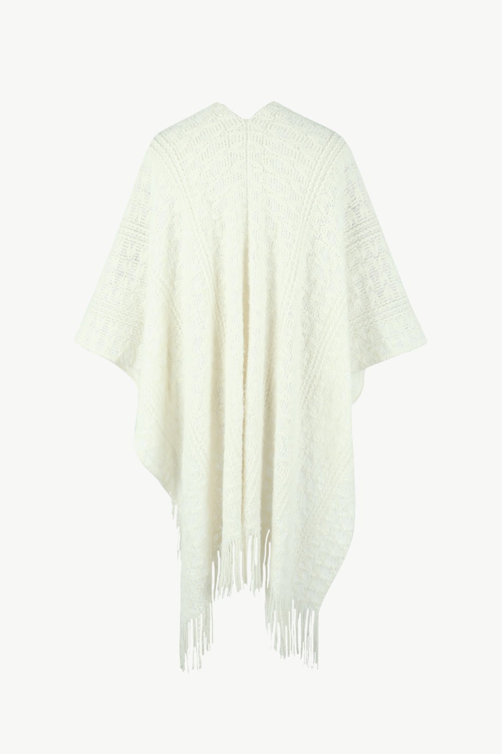 Open Front Fringe Hem Poncho - Opulent EmpireOpen Front Fringe Hem PonchoOpulent EmpireClothing