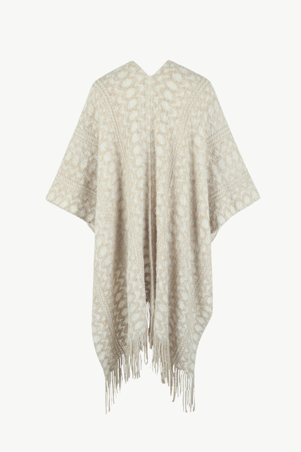 Open Front Fringe Hem Poncho - Opulent EmpireOpen Front Fringe Hem PonchoOpulent EmpireClothing