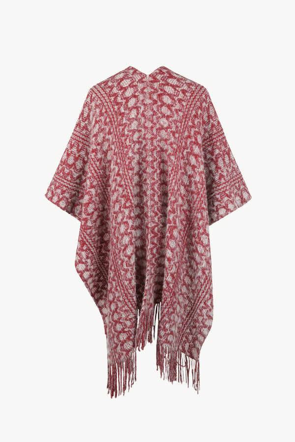 Open Front Fringe Hem Poncho - Opulent EmpireOpen Front Fringe Hem PonchoOpulent EmpireClothing