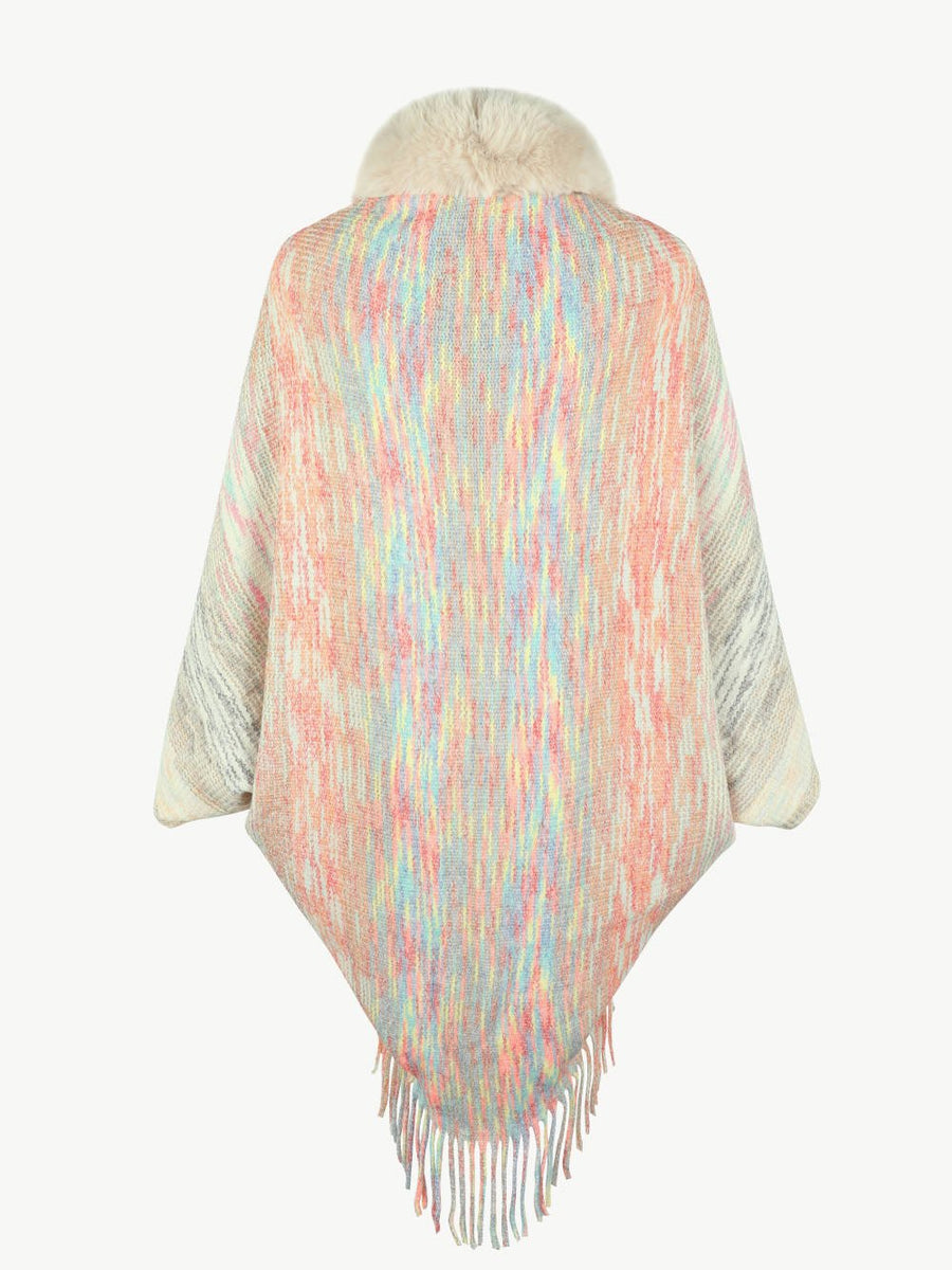 Open Front Fringe Hem Poncho - Opulent EmpireOpen Front Fringe Hem PonchoOpulent EmpireClothing