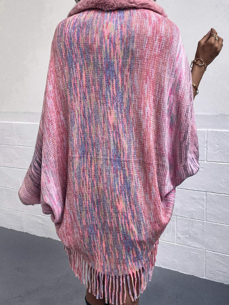 Open Front Fringe Hem Poncho - Opulent EmpireOpen Front Fringe Hem PonchoOpulent EmpireClothing