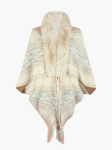 Open Front Fringe Hem Poncho - Opulent EmpireOpen Front Fringe Hem PonchoOpulent EmpireClothing