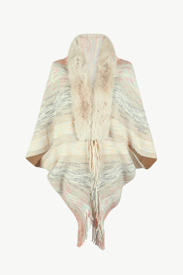 Open Front Fringe Hem Poncho - Opulent EmpireOpen Front Fringe Hem PonchoOpulent EmpireClothing