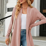 Open Front Long Sleeve Cardigan - Opulent EmpireOpen Front Long Sleeve CardiganOpulent Empire