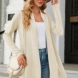 Open Front Long Sleeve Cardigan - Opulent EmpireOpen Front Long Sleeve CardiganOpulent Empire