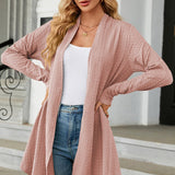 Open Front Long Sleeve Cardigan - Opulent EmpireOpen Front Long Sleeve CardiganOpulent Empire