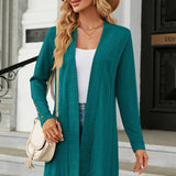 Open Front Long Sleeve Cardigan - Opulent EmpireOpen Front Long Sleeve CardiganOpulent Empire