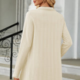 Open Front Long Sleeve Cardigan - Opulent EmpireOpen Front Long Sleeve CardiganOpulent Empire