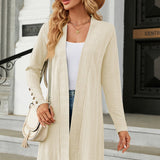 Open Front Long Sleeve Cardigan - Opulent EmpireOpen Front Long Sleeve CardiganOpulent Empire