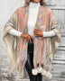 Open Front Poncho with Pom Poms - Opulent EmpireOpen Front Poncho with Pom PomsOpulent EmpireClothing