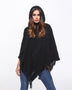 Openwork Fringe Hem Hooded Poncho - Opulent EmpireOpenwork Fringe Hem Hooded PonchoOpulent EmpireClothing