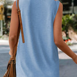 Pin-Tuck Round Neck Tank - Opulent EmpirePin-Tuck Round Neck TankOpulent Empire