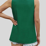 Pin-Tuck Round Neck Tank - Opulent EmpirePin-Tuck Round Neck TankOpulent Empire