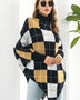 Plaid Turtleneck Dolman Sleeve Poncho - Opulent EmpirePlaid Turtleneck Dolman Sleeve PonchoOpulent EmpireClothing