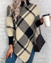 Plaid Turtleneck Poncho - Opulent EmpirePlaid Turtleneck PonchoOpulent EmpireClothing