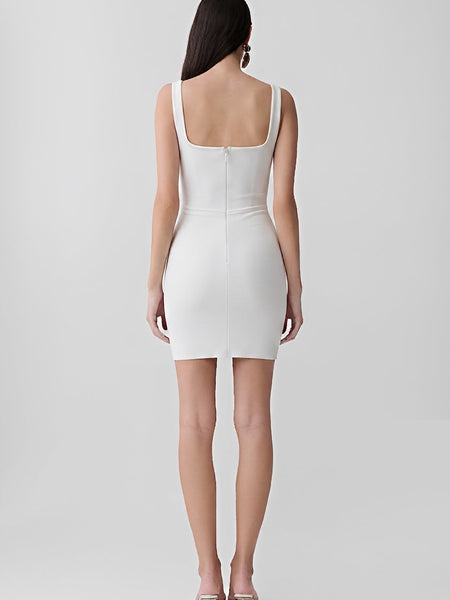 Tropical Fruit Rhinestone Bandage Mini Dress