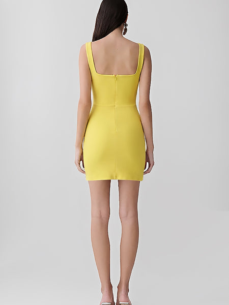 Marisol Fontaine — Beach Party Tropical Rhinestone Bandage Mini Dress, alternate view 2