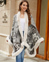 Printed Open Front Poncho - Opulent EmpirePrinted Open Front PonchoOpulent EmpireClothing