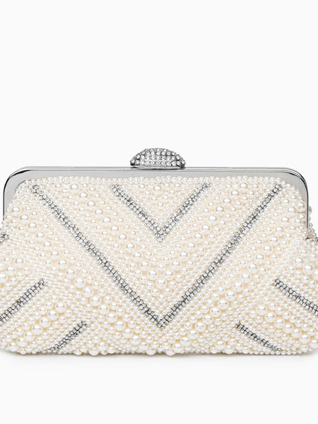 Pristine Pearl Clutch Bag - Opulent Empire